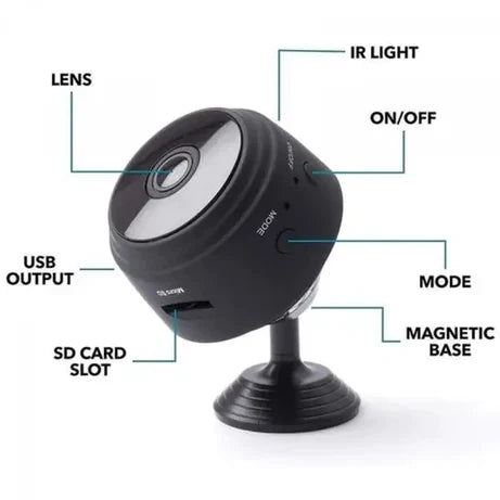 Mega Sale Offer - Mini Portable Wireless A9 Mini Security Camera 1080P HD